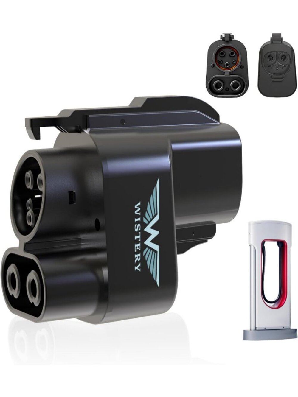 Fast Charge CCS Adapter for Tesla Supercharger, Max 500A 1000V, Compatible with